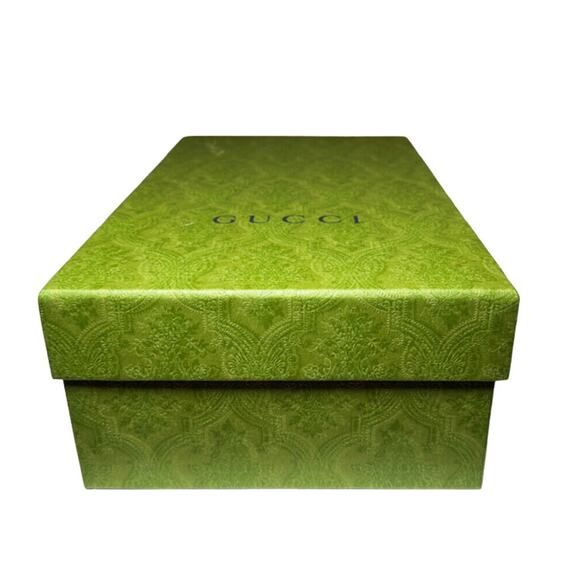 Gucci NIB Molina Black Nappa Pointed Toe Heart Heels Pumps 39 NEW - Picture 8 of 8